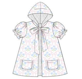 Hydrangea Terry Cloth Coverup
