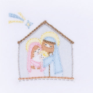 Little Manger Hand-Embroidered Footie