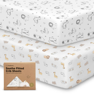 2-pack Organic Cotton Fitted Crib Sheet