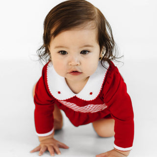 Millie Smocked Long Sleeve Bubble