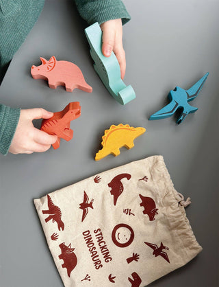 Happy Stacking Dinosaurs