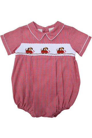 Carriage Boutique Baby Boys Hand Smocked Classic Creeper - R