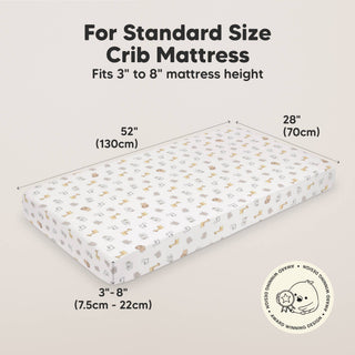 2-pack Organic Cotton Fitted Crib Sheet