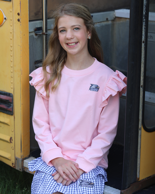 Ruffle Spirit Sweatshirt – Pink
