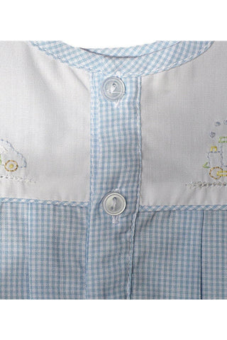 Baby Boy Spring 2pc. Diaper Set/Creeper - Blue Gingham