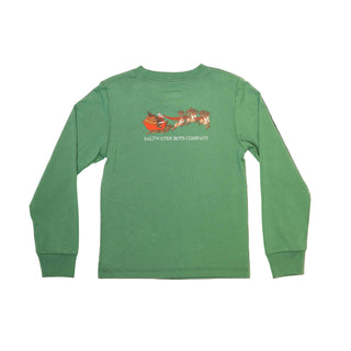 Christmas Sleigh Tee LS - Green