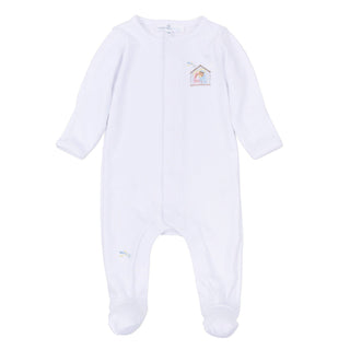Little Manger Hand-Embroidered Footie