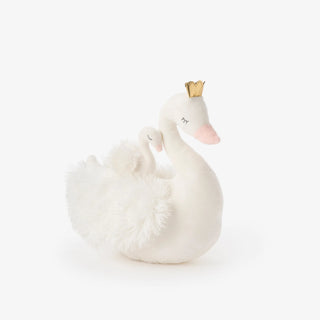 Swan Mama and Baby Plush Set