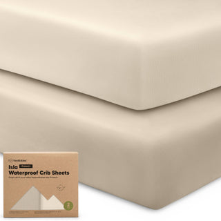 2pk Waterproof Crib Sheets, Baby Mattress Protector