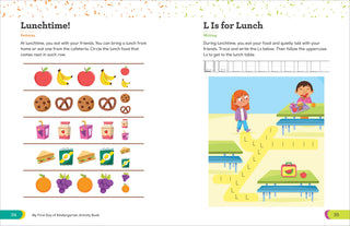 My First Day of Kindergarten Activity Book