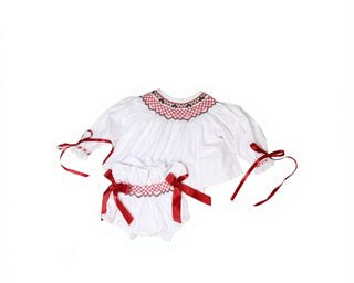 Under the Mistletoe Smocked Set
