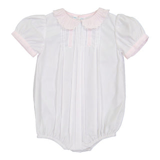 Girls Vintage Scalloped Collar Romper