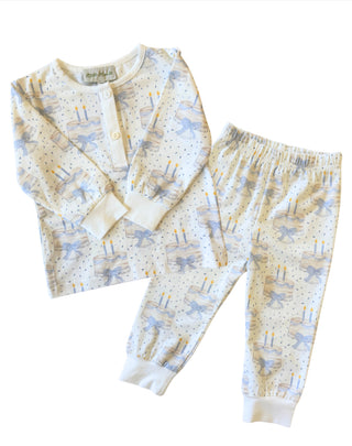 Birthday Bamboo Pajama Set in Blue | Little Harts