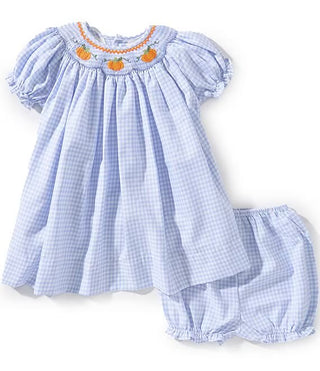 Pumpkin Smocked Dress