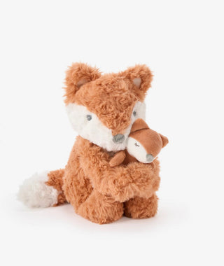 Mama and Baby Fox Plush Toy Set