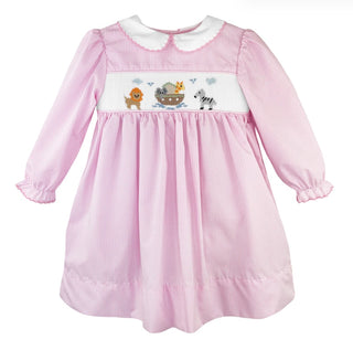 Noah’s Ark Dress with Hand Picture Smocking