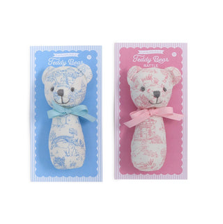 Animal Toile Pattern Teddy Bear Rattle