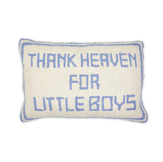 Thank Heaven Punch Embroidery Decorative Throw Pillow