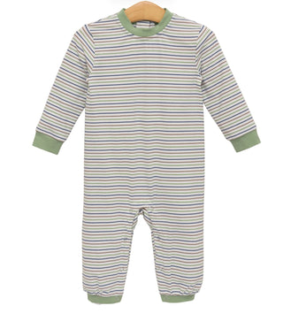 Miller Romper - Pine Cove Stripe