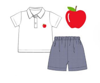 Navy Blue & White Back to School Set