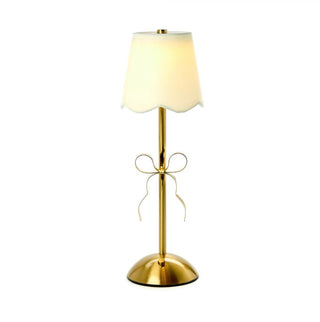 LED Portable Cordless Gold Bow Lamp