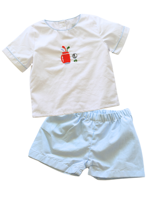 Golf Embroidered Boys' Short Set by Little Harts