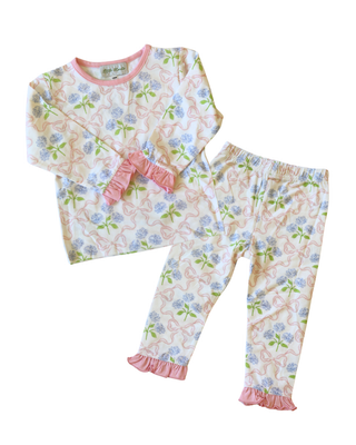 Hydrangea Bamboo Pajama Set | Little Harts