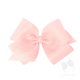 Wee Ones Grosgrain Bow w/ Organza Overlay