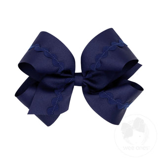 Wee Ones Grosgrain w/ Ric-Rac Bow
