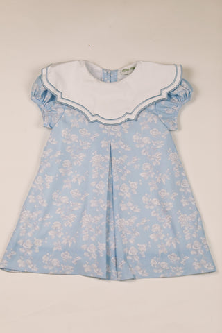 Blue Autumn Floral Dress