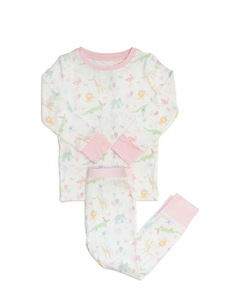 2 Piece Birthday Zoo Animals Pajamas