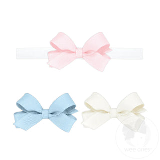 3 Pack Mini Bows with Headband