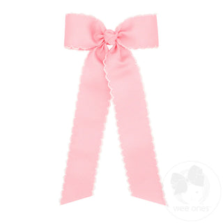 Grosgrain Moonstitch Bow with Tails