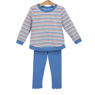 Regan Pant Set - Hamptons Stripe