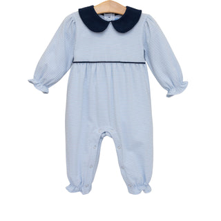 Katherine Romper - Light Blue/Navy