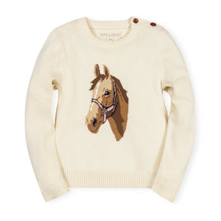 Organic Horse Intarsia Sweater