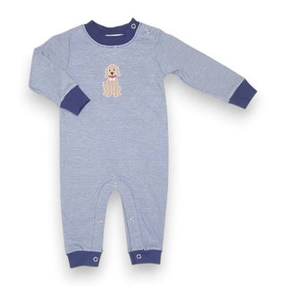 Dog Appliqué Boys Romper