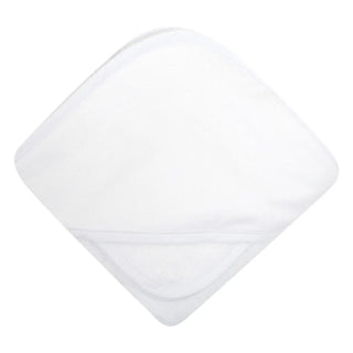 White Seersucker Stripe Pique Boxed Hooded Towel