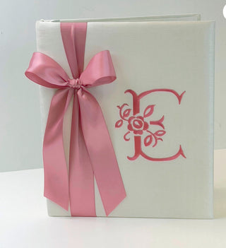 Shantung Memory Book with Satin Bow