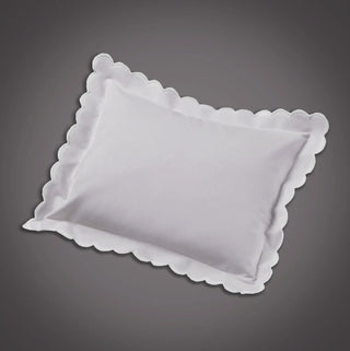 White Scallop Pillow