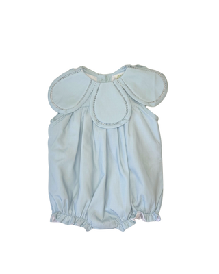 Petal Neckline Bubble in pale blue | Little Harts