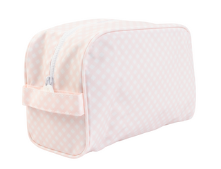 Dopp Kit - Pink Gingham