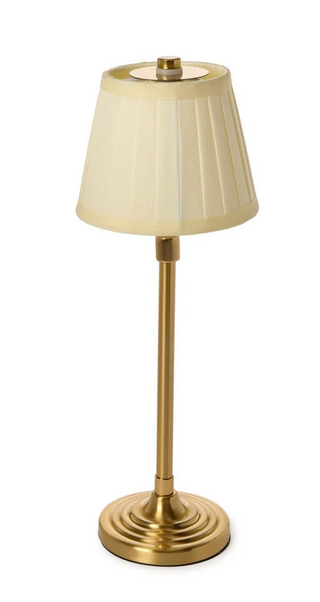LED Portable Cordless Adjustable Table Lamp with Pleated Fabric Lamp Shade in Gift Box
