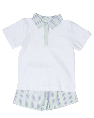 Easton Mint & Navy Stripe Set