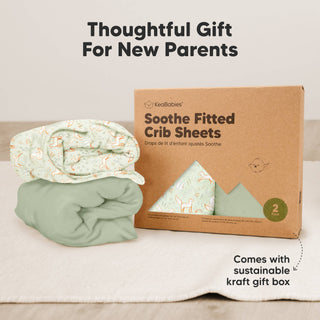 2-pack Organic Cotton Fitted Crib Sheet