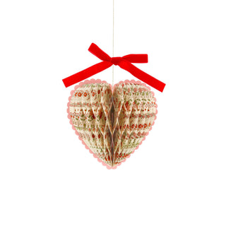 Meri Meri x Liberty Paper Honeycomb Heart Decorations