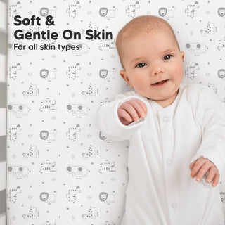 2-pack Organic Cotton Fitted Crib Sheet