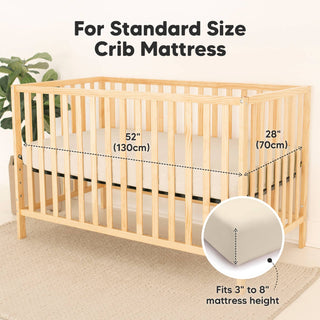 2pk Waterproof Crib Sheets, Baby Mattress Protector
