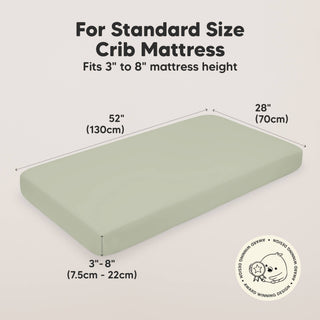 2-pack Organic Cotton Fitted Crib Sheet