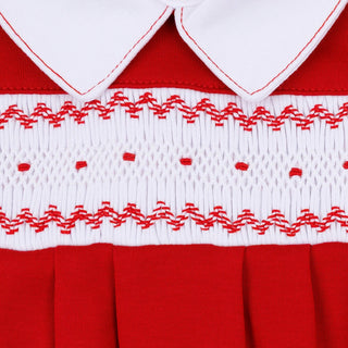 Miles Smocked Long Sleeve Bubble